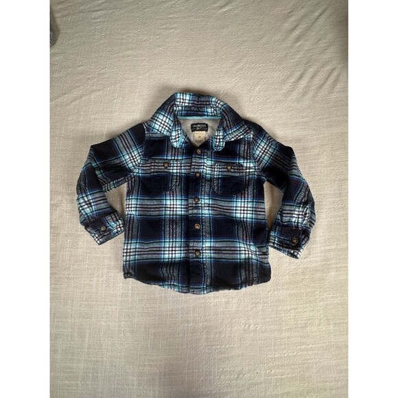 BUNDLE Oshkosh Boys Size 2T Cute Button Up Shirt Bundle (3 Shirts) - Picture 6 of 13